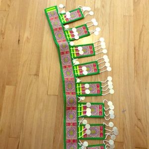 Hmong green coin belt